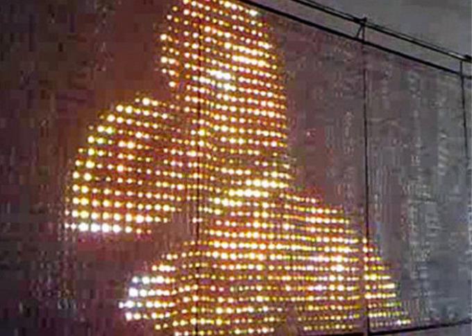 Exibição de vídeo macia e flexível da exposição da cortina do diodo emissor de luz da tela de malha P30mm do diodo emissor de luz da propaganda