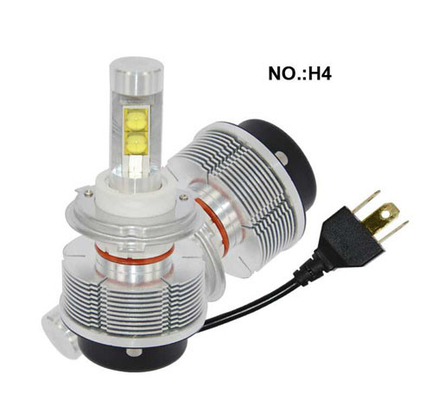 Farol alto branco do feixe da ampola 3000LM de névoa do diodo emissor de luz do carro H4 30W baixo