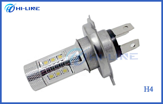a condução do dia das ampolas de névoa do diodo emissor de luz do carro de poder superior de 2X DC12V H4 80W substitui a lâmpada 6000k branco do bulbo