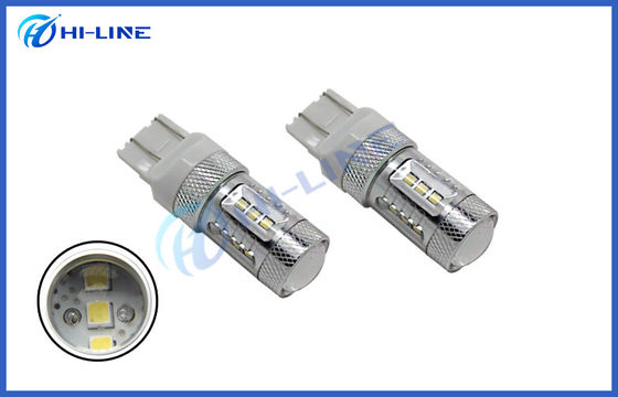 Bulbo 7443 do diodo emissor de luz de Samsung 15pcs SMD T20 luz alternativa reversa DRL do projetor do diodo emissor de luz do poder superior 7440 15w