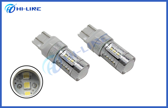 Bulbo 7443 do diodo emissor de luz de Samsung 15pcs SMD T20 luz alternativa reversa DRL do projetor do diodo emissor de luz do poder superior 7440 15w